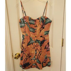 Kimchi Blue Tropical Print Mini Dress